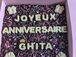 Brownies Joyeux Anniversaire