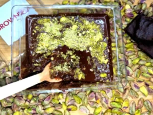 Brownie Kunafa pistache