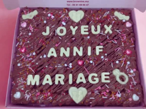 Brownie Anniversaire Mariage